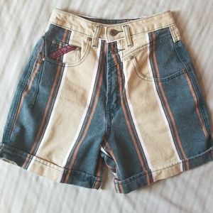 Denim, High Waisted Mom Shorts